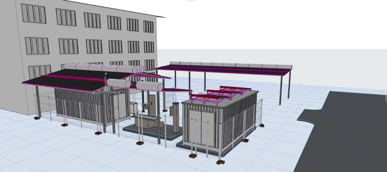 Proposed modular Harvest Hub architectural design